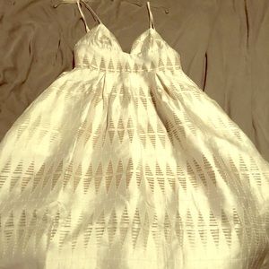 White designer dress